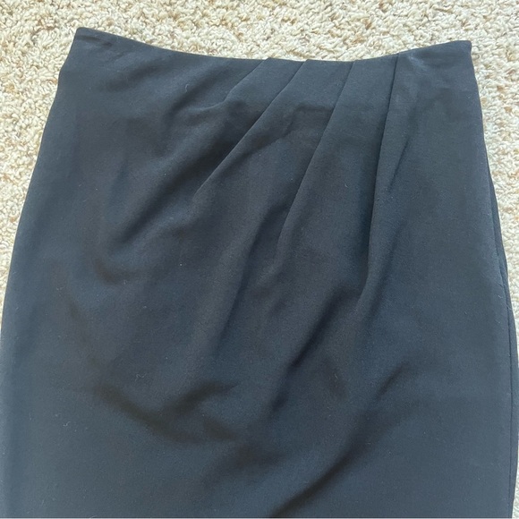 NWOT Haute Hippie Black Acetate & Poly Crepe Shorts-lined Hi-Lo Skirt - Size 2 - Picture 7 of 8
